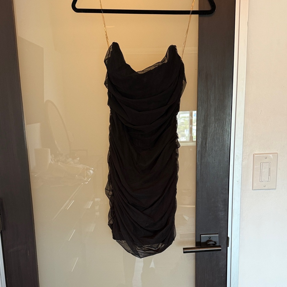 Superdown Sonya Bustier Mesh Dress